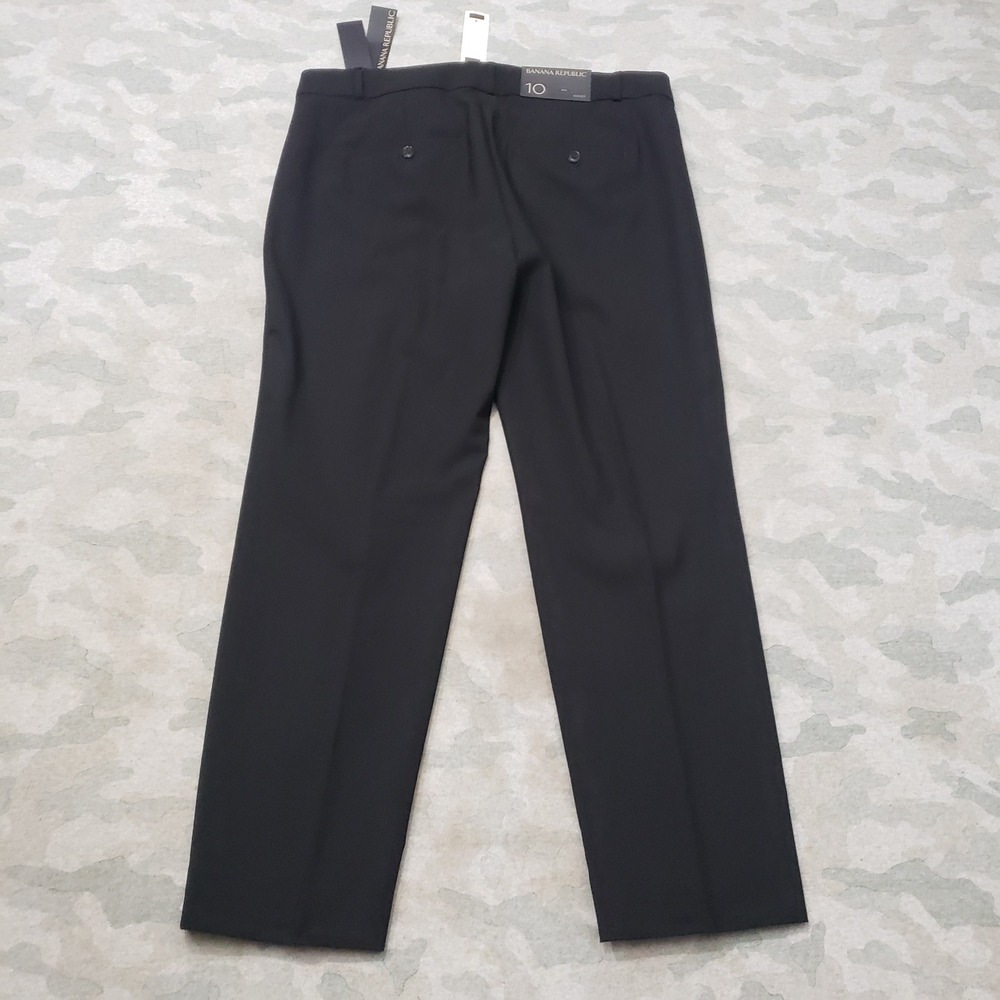 Banana Republic Avery Pants Womens 10 Black Wool Blend NWT - Picture 11 of 13
